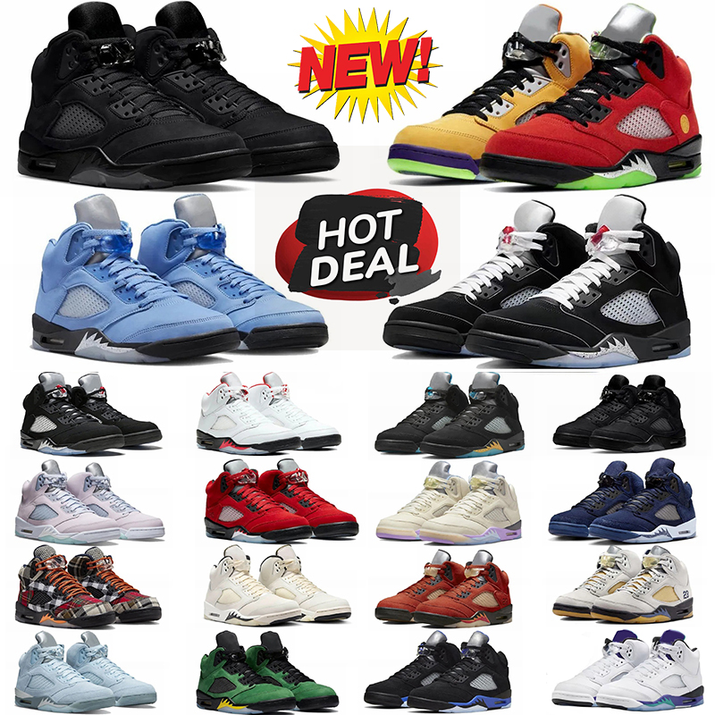 Designer basketball Shoes 5 shoes men women 5s Black Metallic Fire Red Wolf Grey Navy Blue mens Sneakers shoes