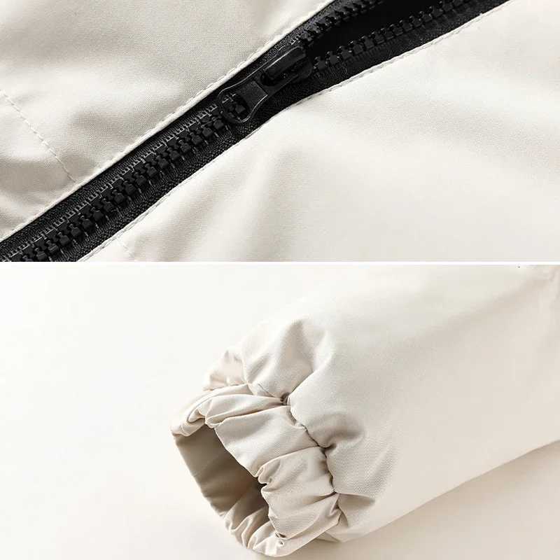 Autumn Winter New Patchwork Parkas Unisex Warm Thermal Thick Padded Coat Men Casual Parka Coats Korean Fashion Bread Jacket TopsT251107