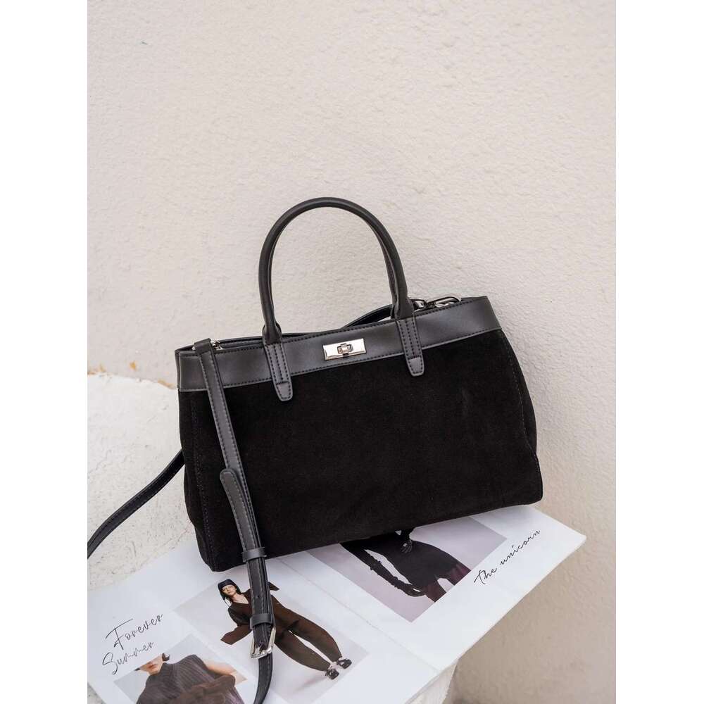 Genuine Leather Fashion Women Tote Coffe Designer Brand Shoulder Crossbody Ladies Bag For Woman Brown Handbag Black