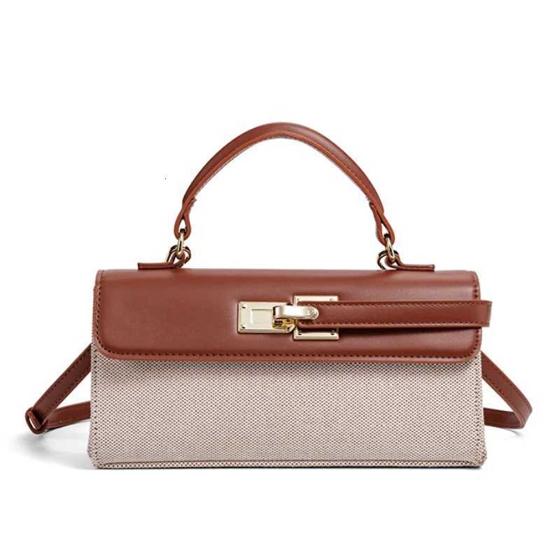 Luxury Brand Women Lock Bag Popular Retro Fashion Shoulder Bag Simple Versatile Crossbody Bag High Quality Square Bag HandbagW251107
