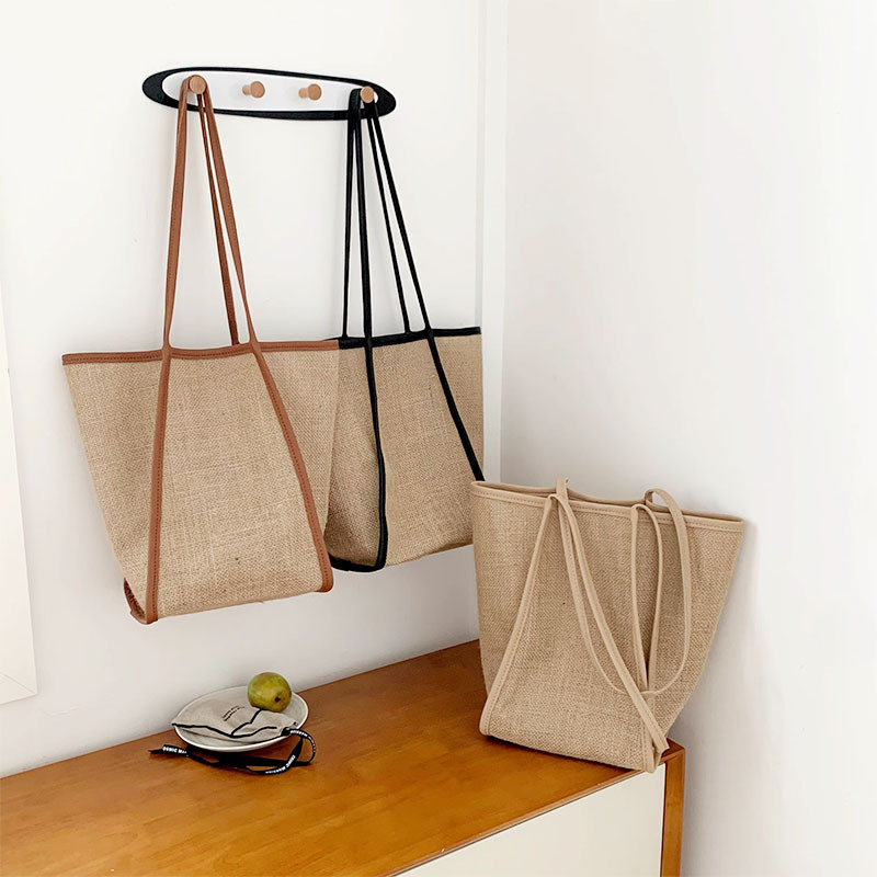 Designer Large Capacity Rattan Grass Woven Handbag Shoulder Women's Fashion Shopping Tote Bag Luxury bag 2025s Hot