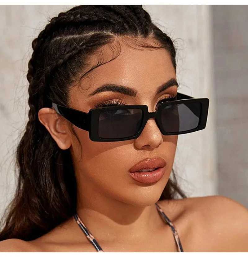 New Womens Small Frame Sunglasses Women Fashion Jelly Color Square Sun Glasses Outdoor Travel Trend Eyewear UV400 Oculos De SolC250411