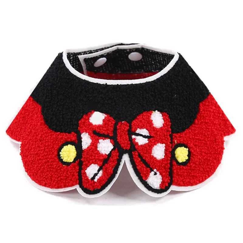 High Quality Pet Saliva towel cute flower bow puppy collar bib beautiful curved design puppy scarf adjustable puppy pet accessories T250407