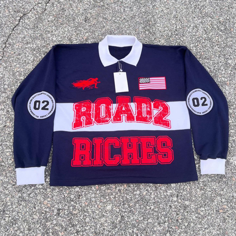 Men's Hoodies Ins Loose Pullover Round Neck Three Quarters Sleeve Couple T-shirt American Street Trend Figure Letter Printed Casual Tops