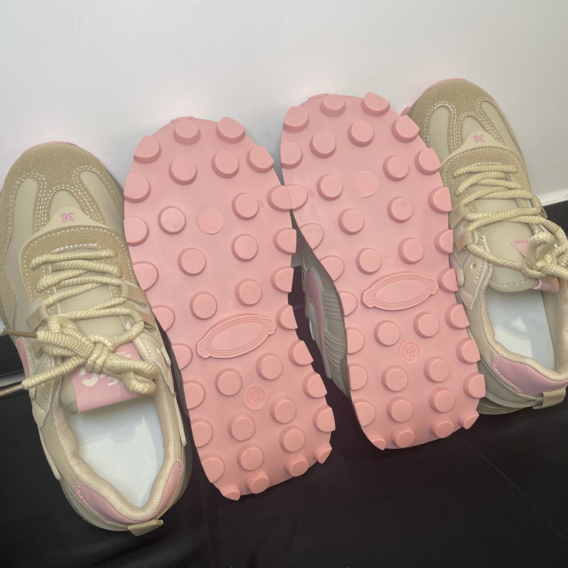 Women's Autumn New Thick Soled Retro Versatile Round Toe Lightweight Casual Sports Shoes. dh3207077JY