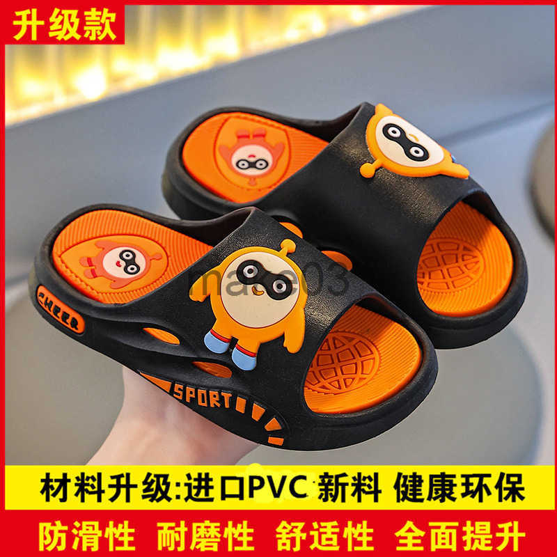 Childrens sandals parent-child new style for men and women summer cartoon soft bottom anti slip home shower outdoor bathroom J250403
