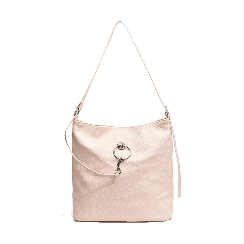 2025S Designer Women S Bag Solid Color Soft Surface Large Capacity For Women New Popular Simple Crossbody Autumn Casual Bucket Bag