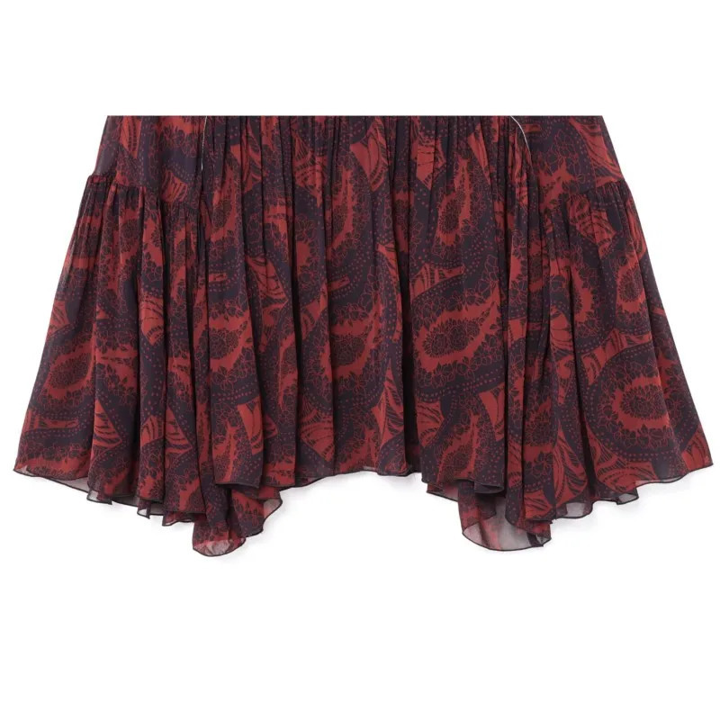 HipTeam Womens Printed Shirt Spring Casual Lace up Long Sleeve Folded and 250407