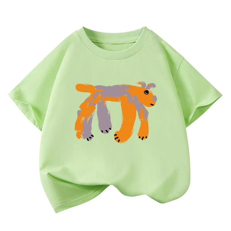 Boys Summer T-Shirts 2025 Cotton Graphic Tees for Girls Short-sleeve Kids Tops Toddler Baby Shirts Children T Shirt 250407