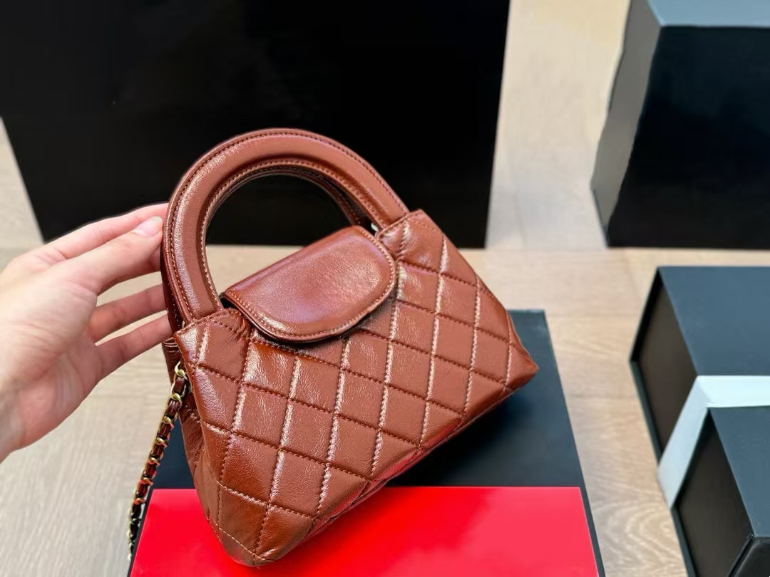 Womens Tote Bags Designer Handbags Crossbody Bags Genuine Leather Elegant Woman Handle Totes Sheepskin 18cm