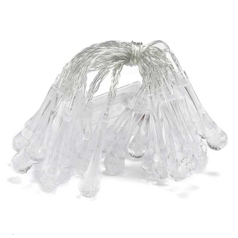 Battery Powered Water Drop String Lights 15M-10M Fairy Lights for Indoor Christmas Bedroom Decorations LED Holiday Lighting W251107