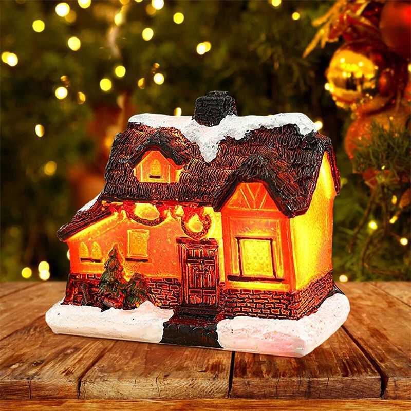 Christmas House Light Decorations For Home Ornaments Kids Xmas Gift New Year 2024 Navidad Decor Bedroom Night Light With Battery W251107