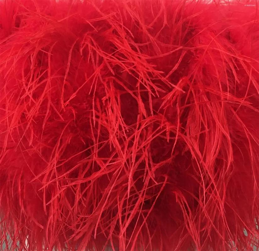 Skirts Natural Ostrich Feather Mini Skirt Elastic Waist For Women Multicolour Furry Costume Party Sexy Clothing Club Luxury
