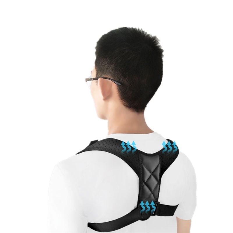 Adjustable Clavicle Posture Corrector Men Women Upper Back Brace Shoulder Lumbar Support Belt Corset Posture Correction Band Back Straightener Relieve