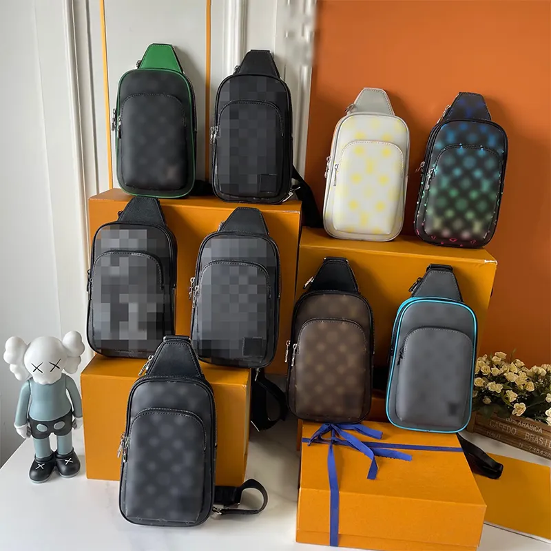Luxury Men Chest bag 9 colors messenger bags fanny pack Sling Bag Wallet Hobos Belt Bag Designer Man Chest Pack Crossbody Women Shoulder Bags Zipper Leather Bag