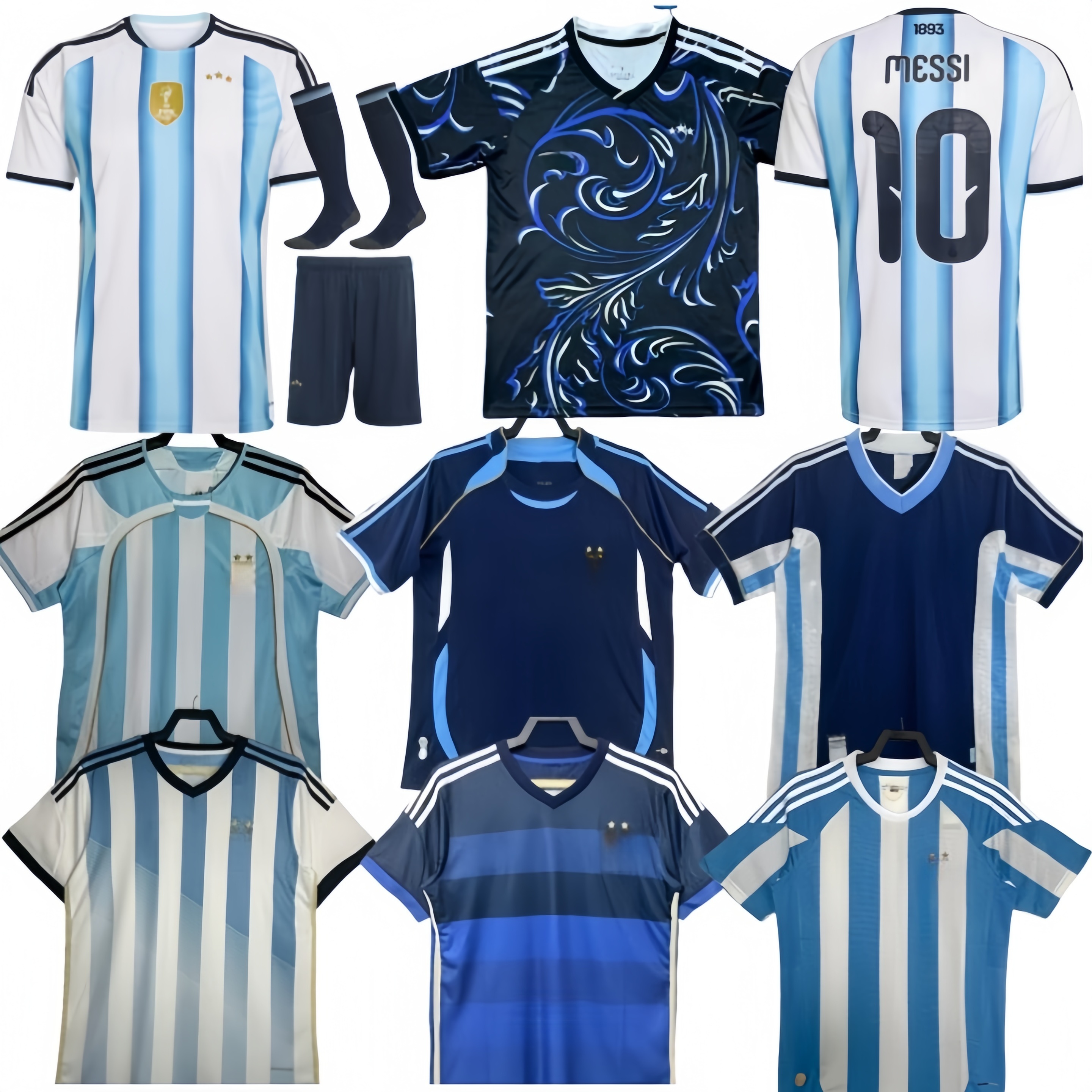 2026 World Cup Special Edition Argentinas Soccer Jerseys MESSlS Fans Player Kids Kits retro 86 94 96 06 10 DYBALA DI MARIA MARTINEZ DE PAUL mens Football shirt 777