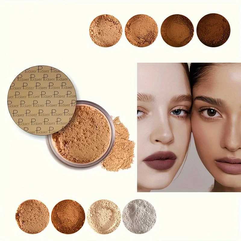 Durable oil control matte loose face powder - invisible matte decorative flour used for basic makeupXJ250407