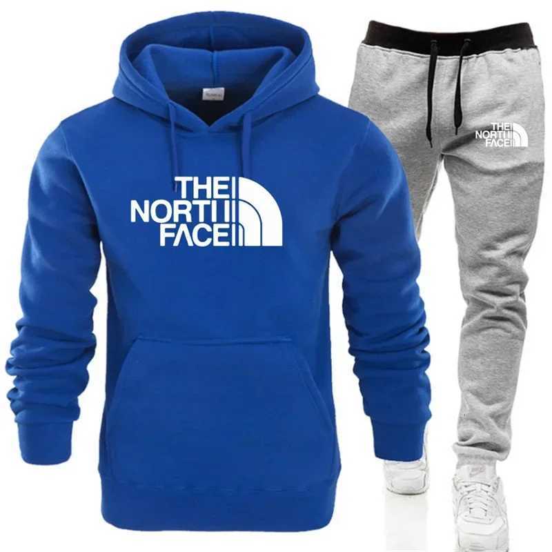Winter Hoodie Sets Men Fashion Fleece Red Hoodies Black Brand Pants Casual Jogger Suit Tracksuit Sweatshirt Woman PulloverXJ251106