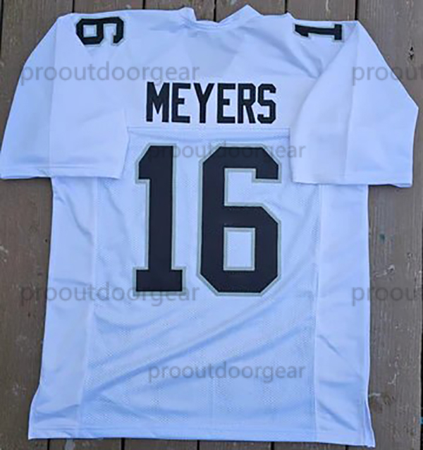 98 Crosby Custom Football Jersey O'Connell Bowers Ridder Abdullah Mattison Chaisson Football Jerseys