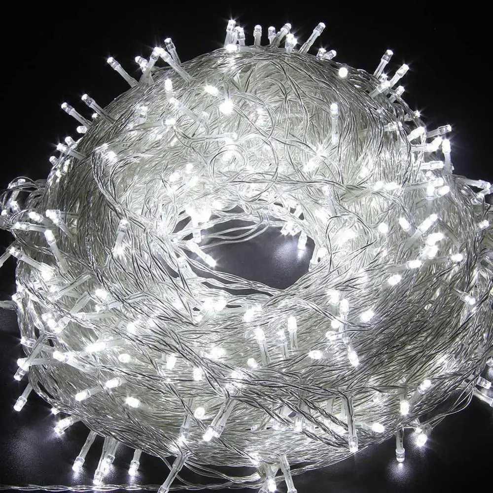 LED Garland String Lights 10m 30m 50m 100m Christmas Tree Wedding Decoration Waterproof Fairy Light Indoor Outdoor 220V EU Lamp W251107