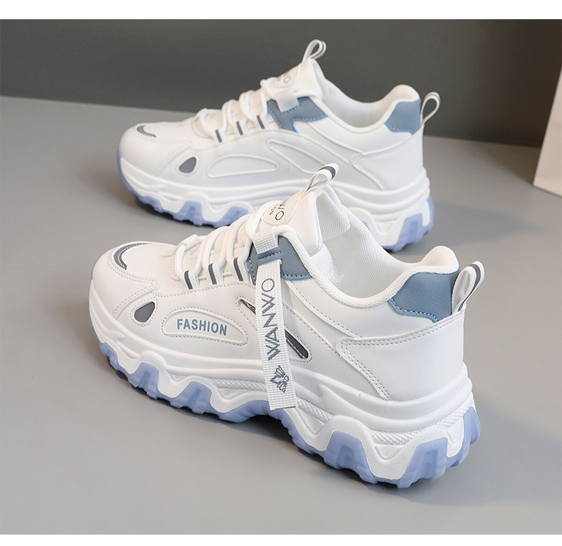 New Casual shoes women Dad Shoes fashion comfortable thick soled shoes breathable trendy sports shoes daily outdoor