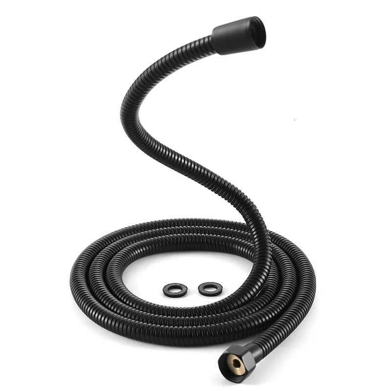 2/25/ 304 Stainless Steel Encrypted Shower Hose Matte Black ible Shower Tube Bathro Chre Plated Bed Nickel Pipe Y251107