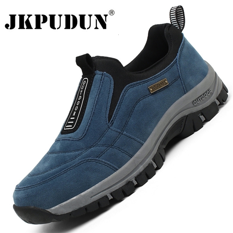 Outdoor mens walking shoes leather mens hiking sports shoes casual and lightweight hiking shoes breathable mens shoes size 250319CJ