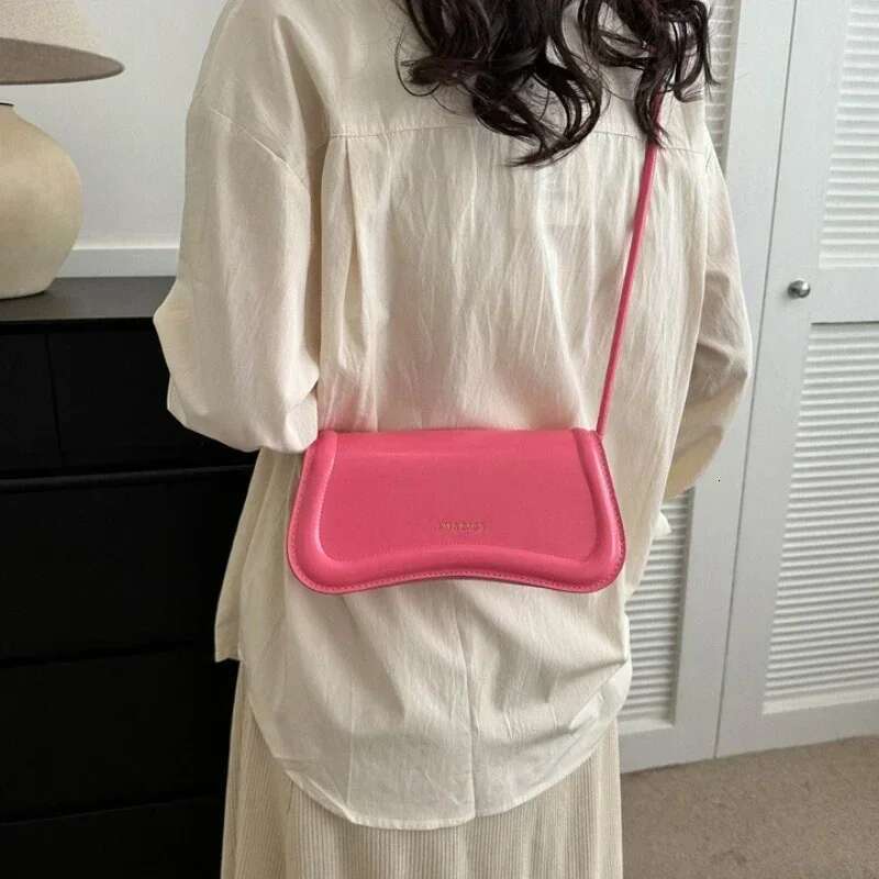 Crossbody Ladies Shoulder PU Leather Women Underarm Solid Color Small Top-handle Bags Purse Female Daily Handbags
