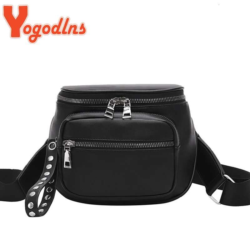 Ydlns Fashion For Women PU Leather Bucket Casual Small Round Shoulder Bags Brand Designer Lady Crossbody Bag