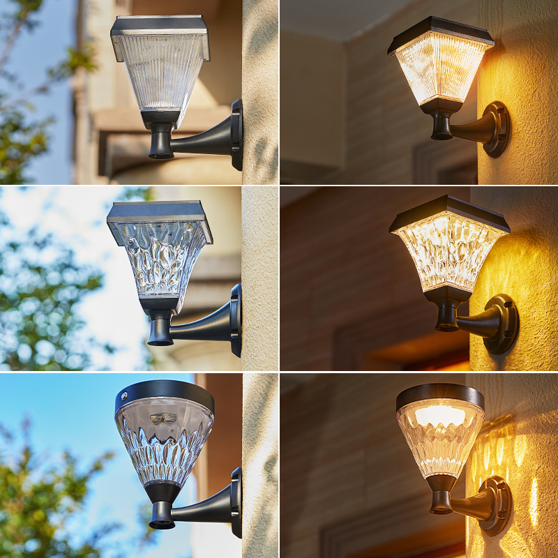 Waterproof Solar Outdoor Wall Lamp for Courtyard Lighting #100-800