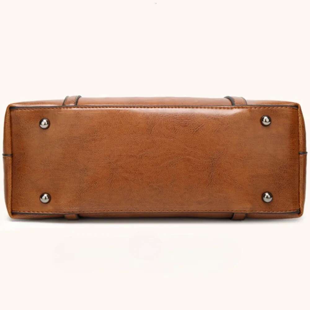 for Oil Shoulder Wax Leather Tote Crossbody Bag Vintage Satchels Women Bags Designer Handbag High Quality