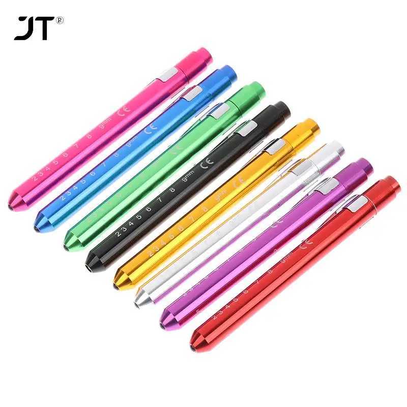 LED Flashlight Work Light First Aid Pen Light Torch Lamp Pupil Gauge Measurement Portable Medical Pen lightW251106
