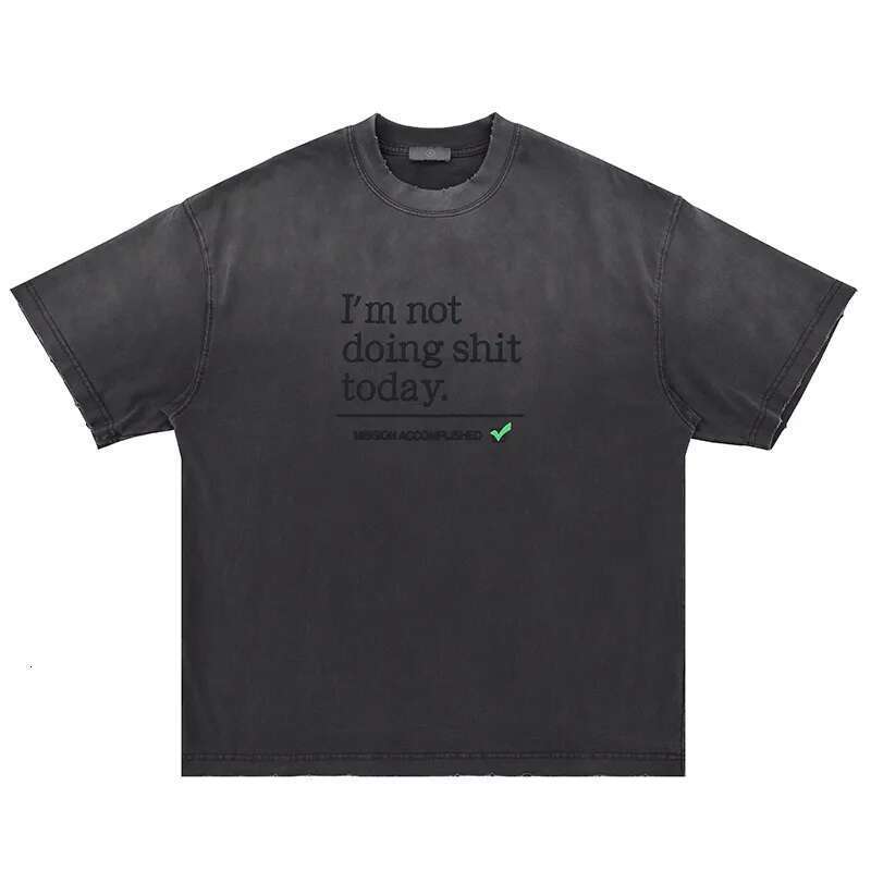 New Men's Double Sided Gas Monkeys Garage Printed Cotton T-Shirt Summer Short Sleeve O-neck Tees Streetwear Oversized Tops