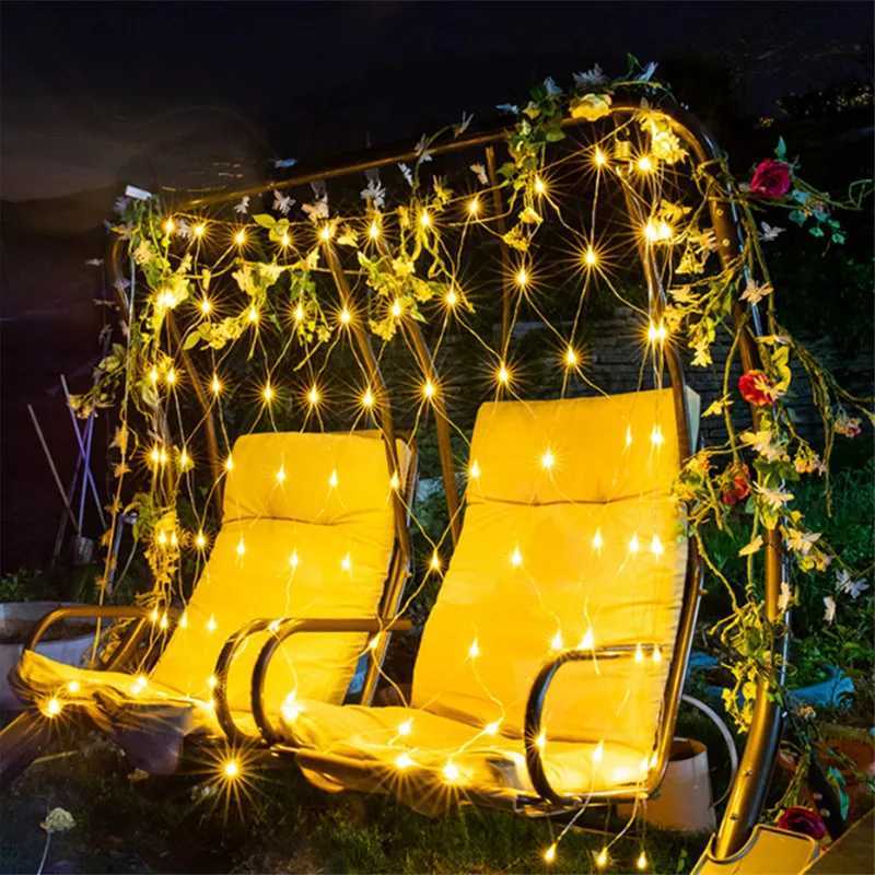 15MX15M 2x3M Garlands LED String Christmas Net Lights Fairy Xmas Party Outdoor Garden Wedding Decoration Home Curtain Decor W251107