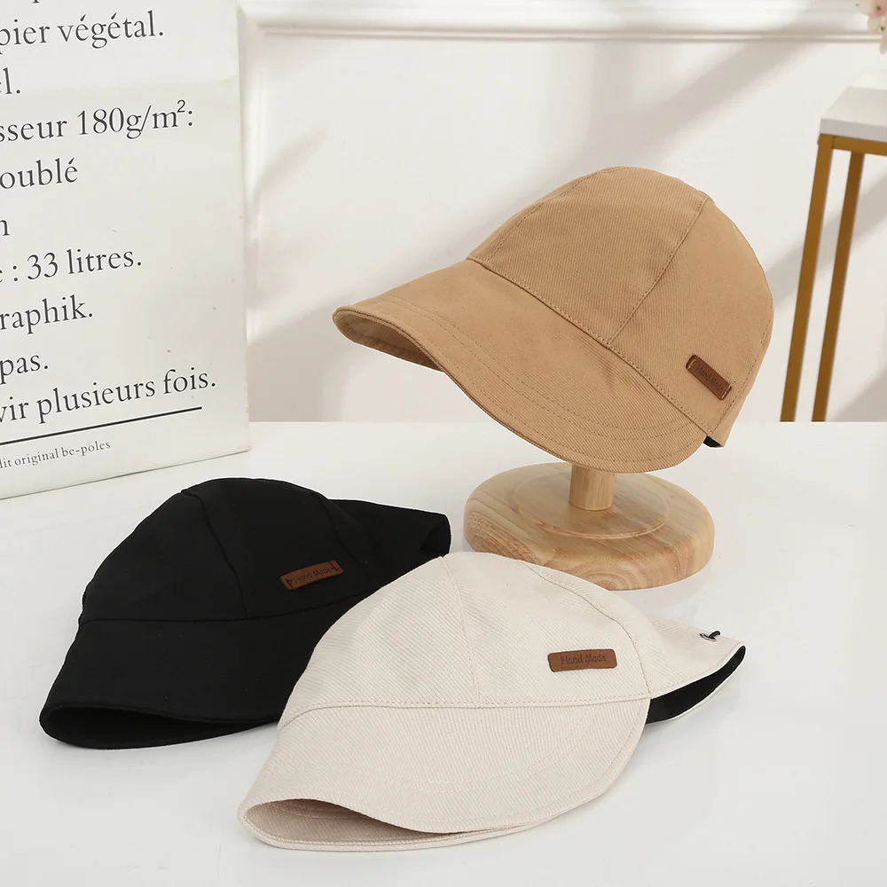 Womens Foldable Sunhat Summer Outdoor Beach Fishermans Hat Sunscreen UV Protective Adjustable Cotton Width Brim Bucket 250326