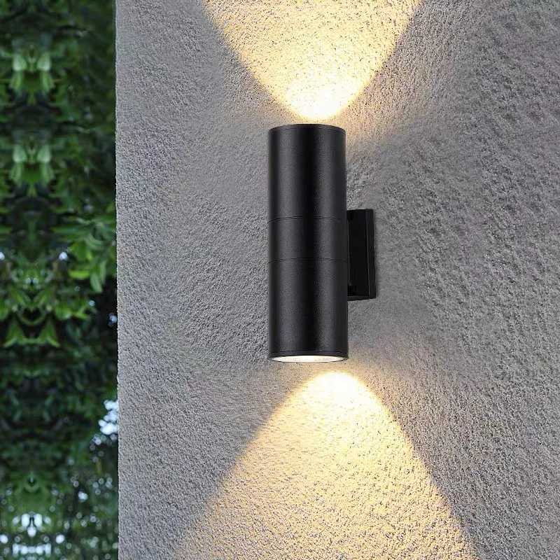 Outdoor wall lamp exterior wall waterproof led wall washer lamp hotel entrance upper and lower double-headed pillar outdoor two-W251106