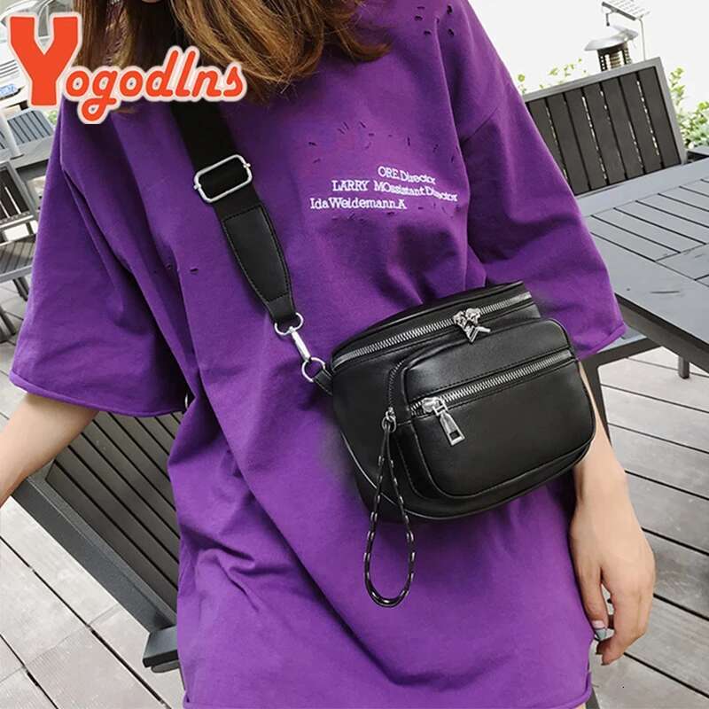 Ydlns Fashion For Women PU Leather Bucket Casual Small Round Shoulder Bags Brand Designer Lady Crossbody Bag