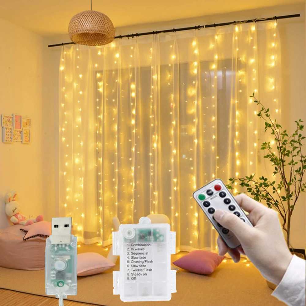 3Mx1M/2M/3M Battery LED String Lights USB Fairy Lights Garland For New Year Wedding Party Christmas Home Curtain Decoration W251107