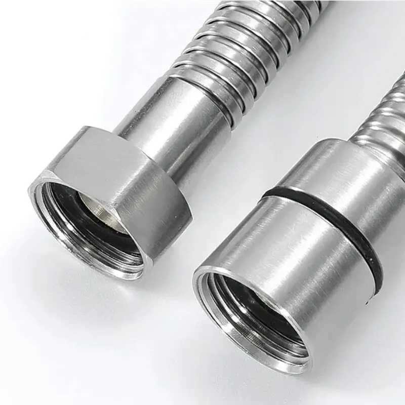 Baokemo Stainless Steel ible Shower Hose Tube Pipe For Bathro Accessories Shower Tube High Strength Hot And Cold Hose Y251107