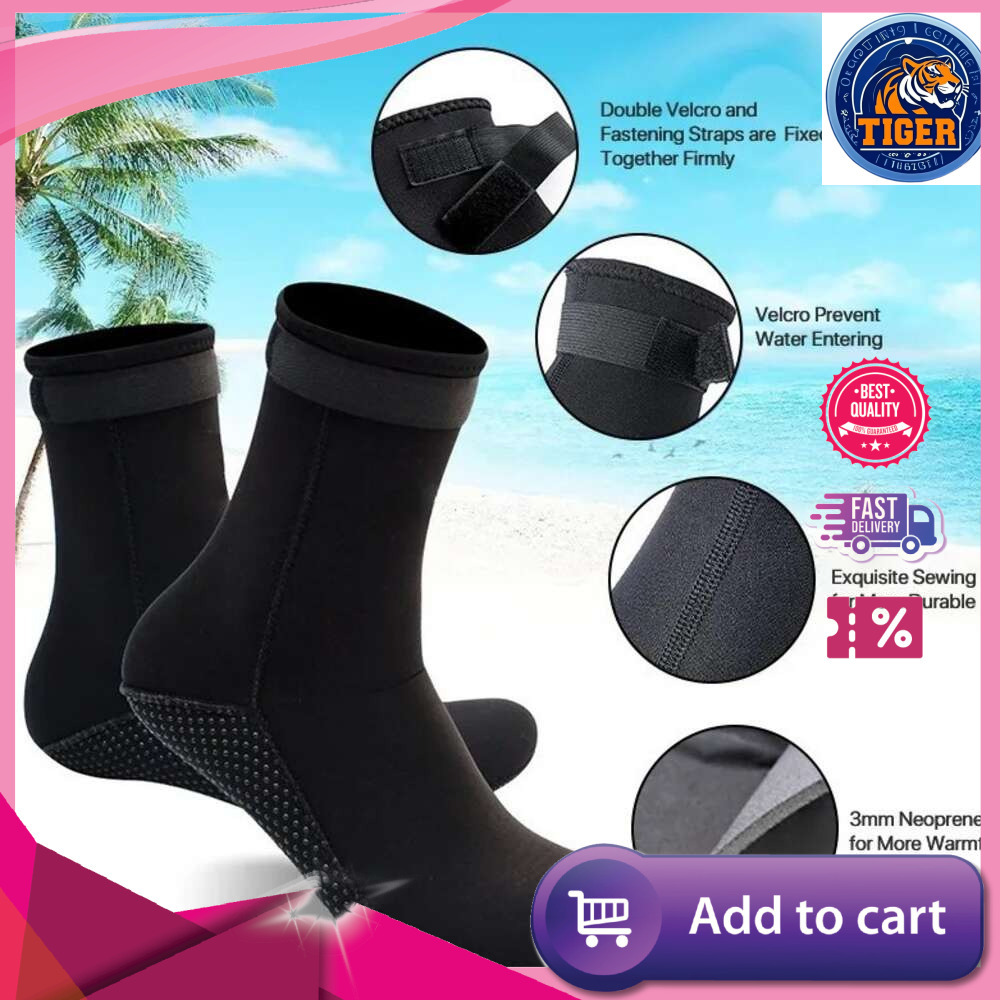 Ddmytiger Ddmytiger MM Diving Socks For Men S Swimming Warm Deep Waterproof Material Long Tube Anti Slip And Wear Resistant Beach H