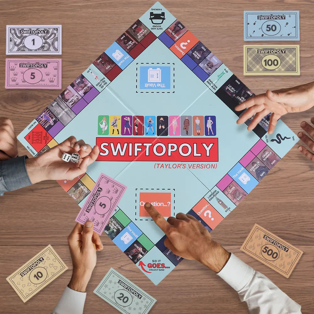 1set Taylors Board Game Fun Party Family Interactive Chess Games Swiftopoly Board Game for Taylors Fans 250403