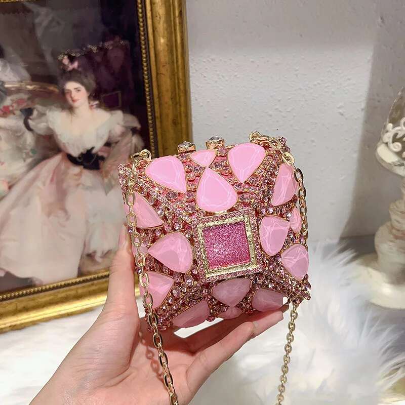 XIYUAN New Dias Evening Bags Rhies Clutch Purse Women Wedding Purses Party Crystal Gems Handbag