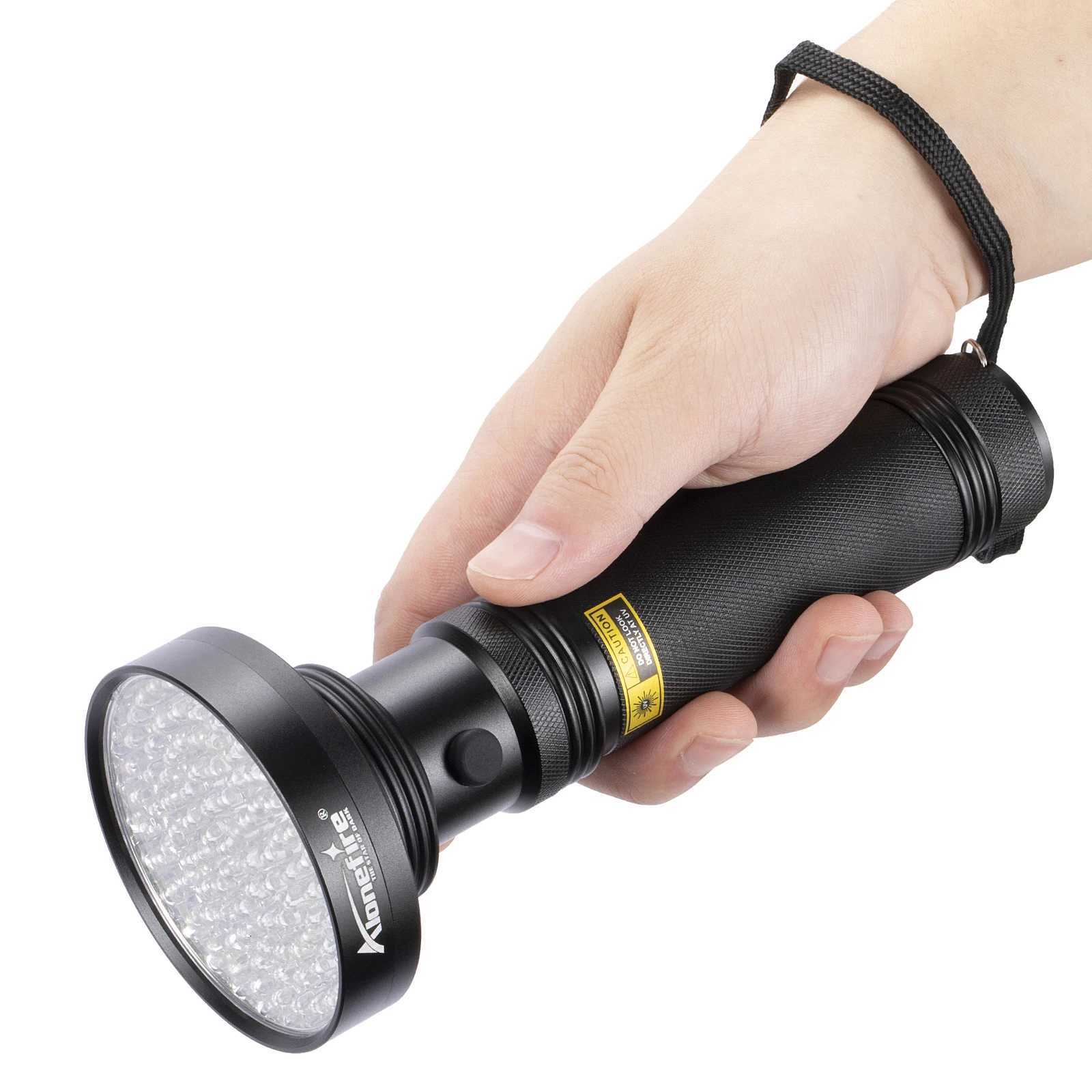 New 100LED 395-405 UV Flashlight Powerful Ultraviolet Curing Torch Money CatDog Pet Stains Scorpion Fluorescent ink Marker lightW251106