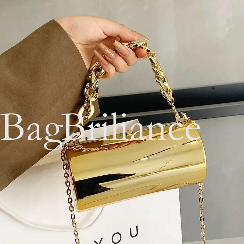 Women's Handbag Bags For Women 2025 Party Clutches Fashion Cyder Mini Evening Purse Crossbody Shoulder Bag Gold Box Clutch