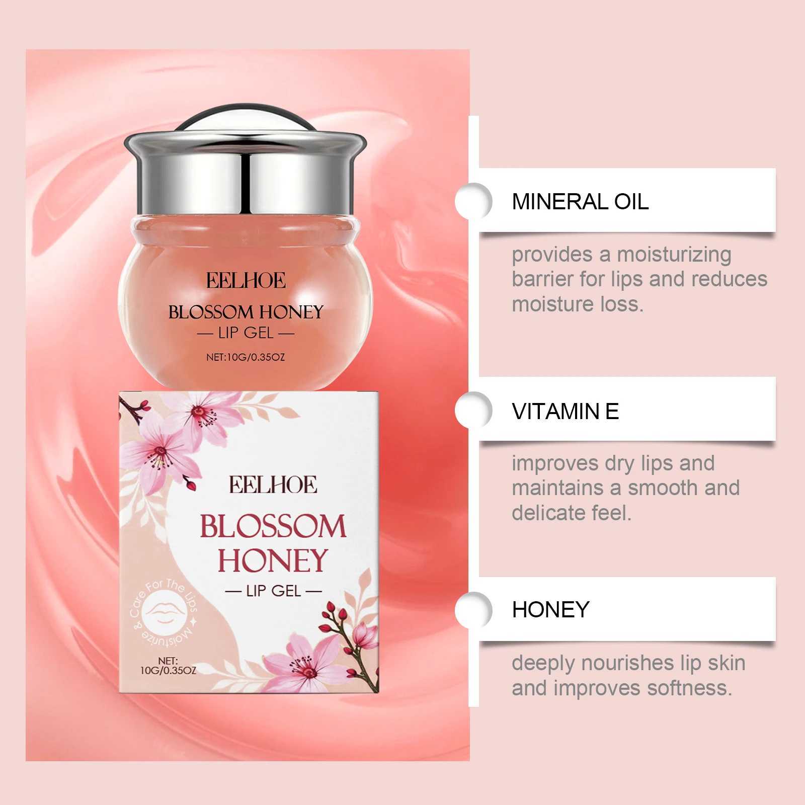 Cherry Blossom Sleep Lip gel Moisturizing Honey Jelly Smooth Lip Line lipstick to remove cutin gel to remove dead skin W250407