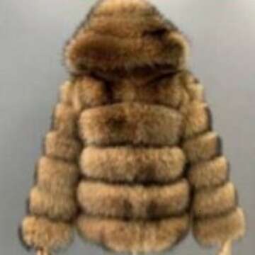 New Imitation Raccoon Women's Overcoat Fox Fur Coat In Stock