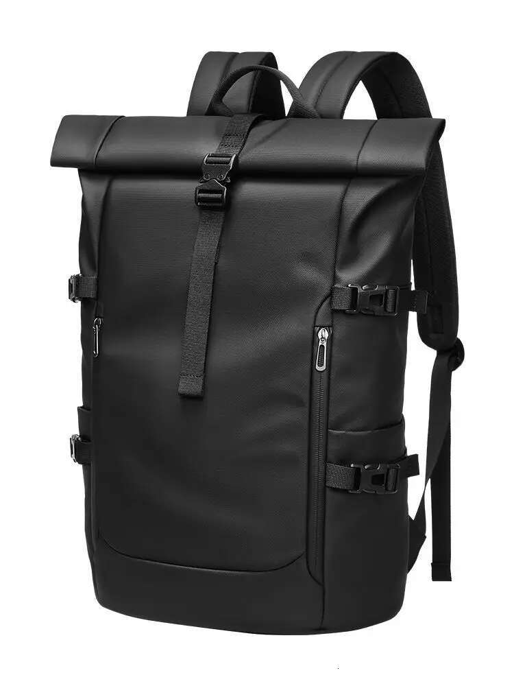 EURCOOL Large Capacity Laptop Bag Mochilas Men's Waterproof Rollup Backpack Women Travel Expandable USB Charging