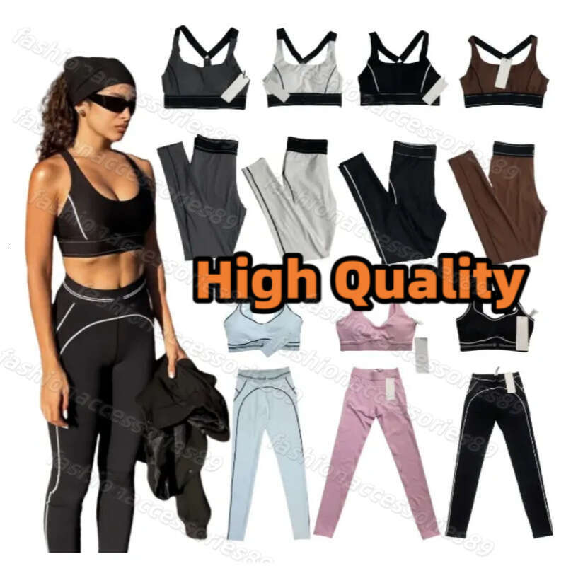 Free shipping women's yoga workout set - black and blue high waisted seamless tight pants - designer yoga underwear yoga set flared leggings pilates set