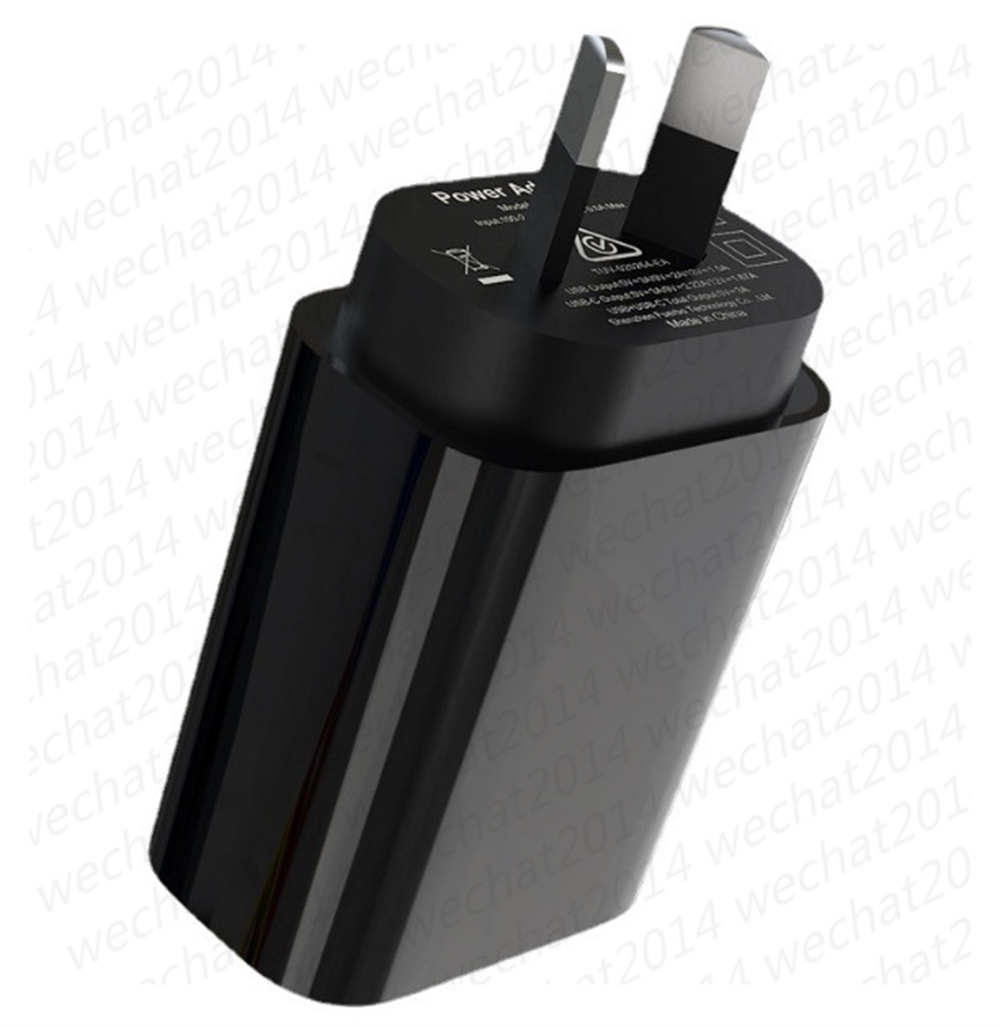 20W Dual Type-c USB Port QC 3.0 Phone Plug Adapter Wall Charger for iPhone Samsung LG Moto Google