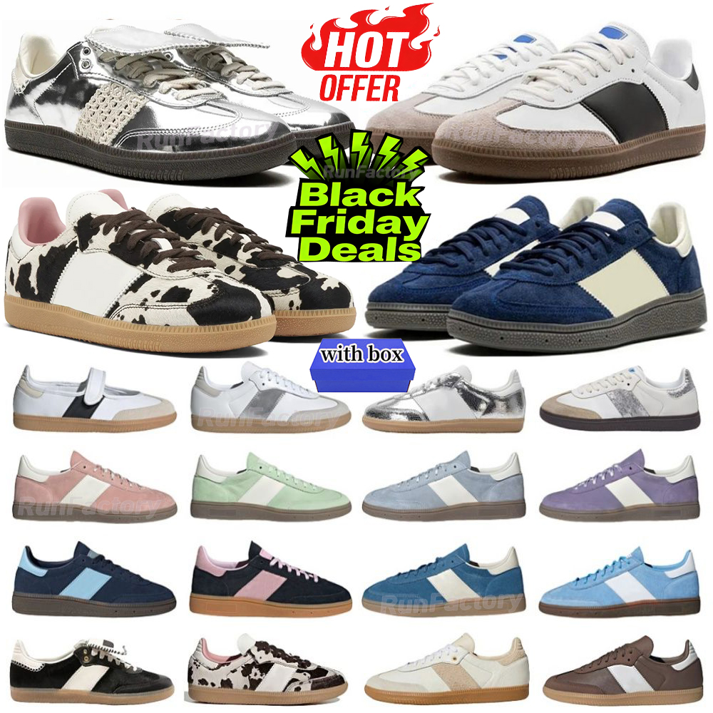 With box Designer Shoes Vegan Platform Mens Women Leopard Vegan OG Sneakers Gum Brown Navy Silver Green Blue Cardboard Sier platform Pony Sand Strata Sport Trainers